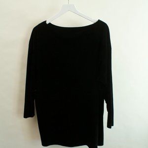 Fraise Black Velvet long sleeve  XL top